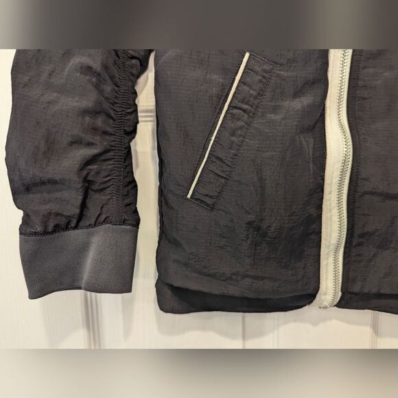 Nike Sportswear jacket lightweight LINED BOMBER Black pilot aviator unisex sz  S - Picture 6 of 14